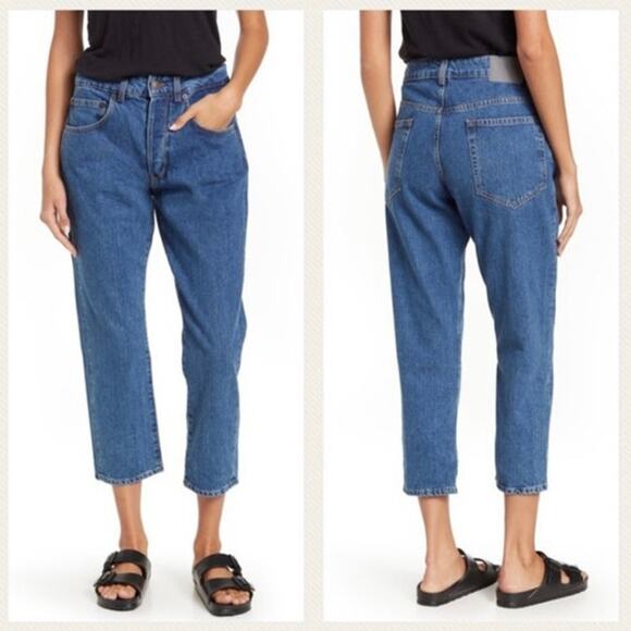 6397 Shorty Relaxed Fit Ankle Length Jeans In Skater Blue Size 29 - Picture 1 of 9